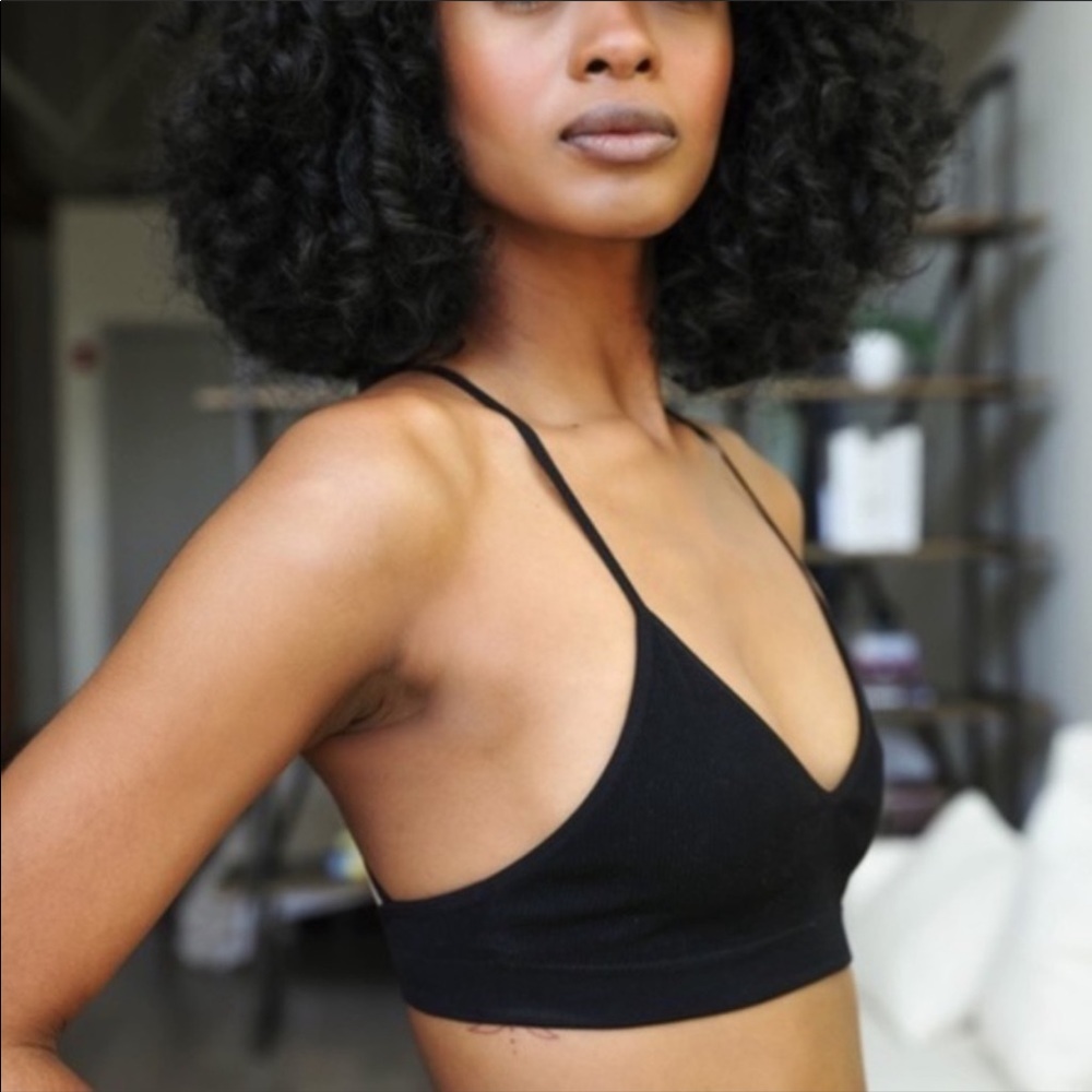 Bralette Bra Sheer Mesh Tattoo Crescent Moon - Picture 7 of 8